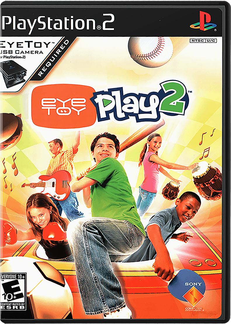 Eye Toy Play 2 box art for Playstation 2